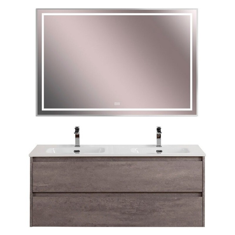 Тумба под раковину BelBagno Kraft-1200-2C-SO-2-CG, 120 см, подвесная, Cemento Grigio