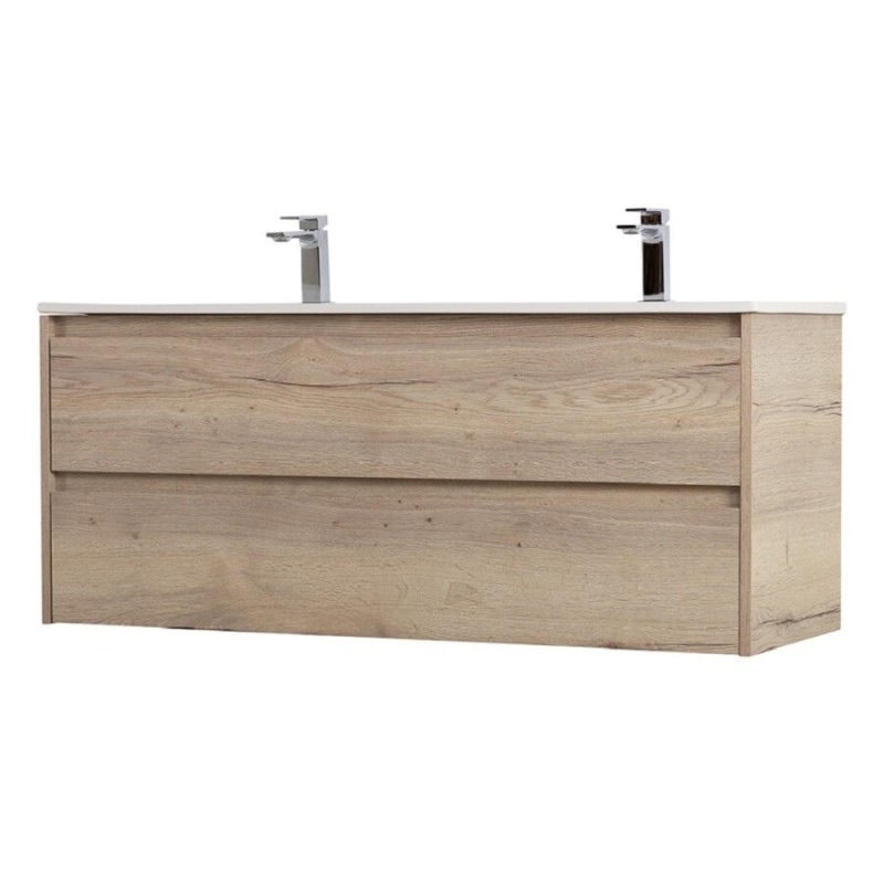 Тумба под раковину BelBagno Kraft-1200-2C-SO-2-RGB, 120 см, подвесная, Rovere Galifax Bianco