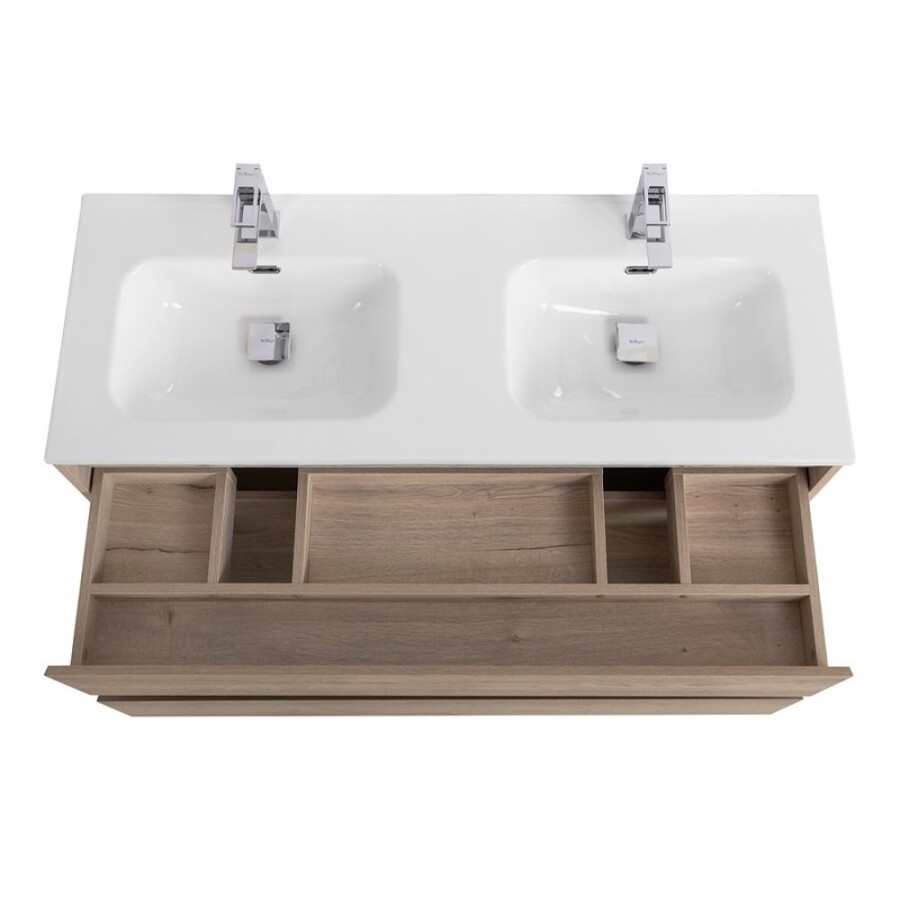 Тумба под раковину BelBagno Kraft-1200-2C-SO-2-RGB, 120 см, подвесная, Rovere Galifax Bianco