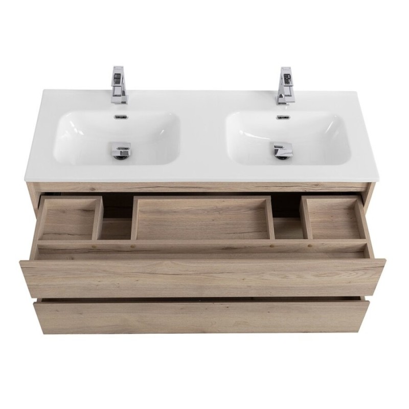 Тумба под раковину BelBagno Kraft-1200-2C-SO-2-RGB, 120 см, подвесная, Rovere Galifax Bianco