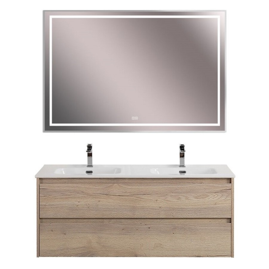 Тумба под раковину BelBagno Kraft-1200-2C-SO-2-RGB, 120 см, подвесная, Rovere Galifax Bianco