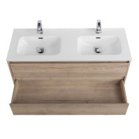 Тумба под раковину BelBagno Kraft-1200-2C-SO-2-RGB, 120 см, подвесная, Rovere Galifax Bianco