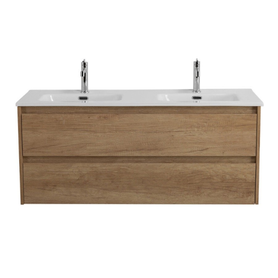 Тумба под раковину BelBagno Kraft KRAFT-1200-2C-SO-2-RNN, 120 см, подвесная, цвет Rovere Nebrasca Nature