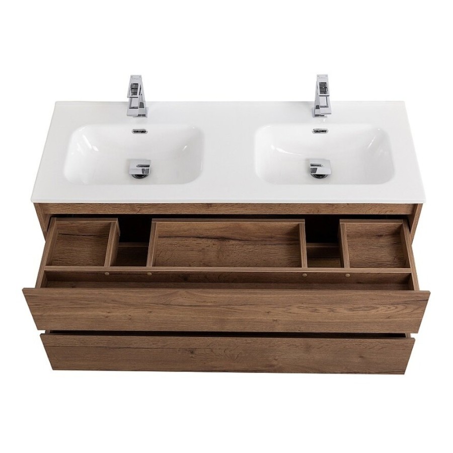 Тумба под раковину BelBagno Kraft-1200-2C-SO-2-RT, 120 см, подвесная, Rovere Tabacco