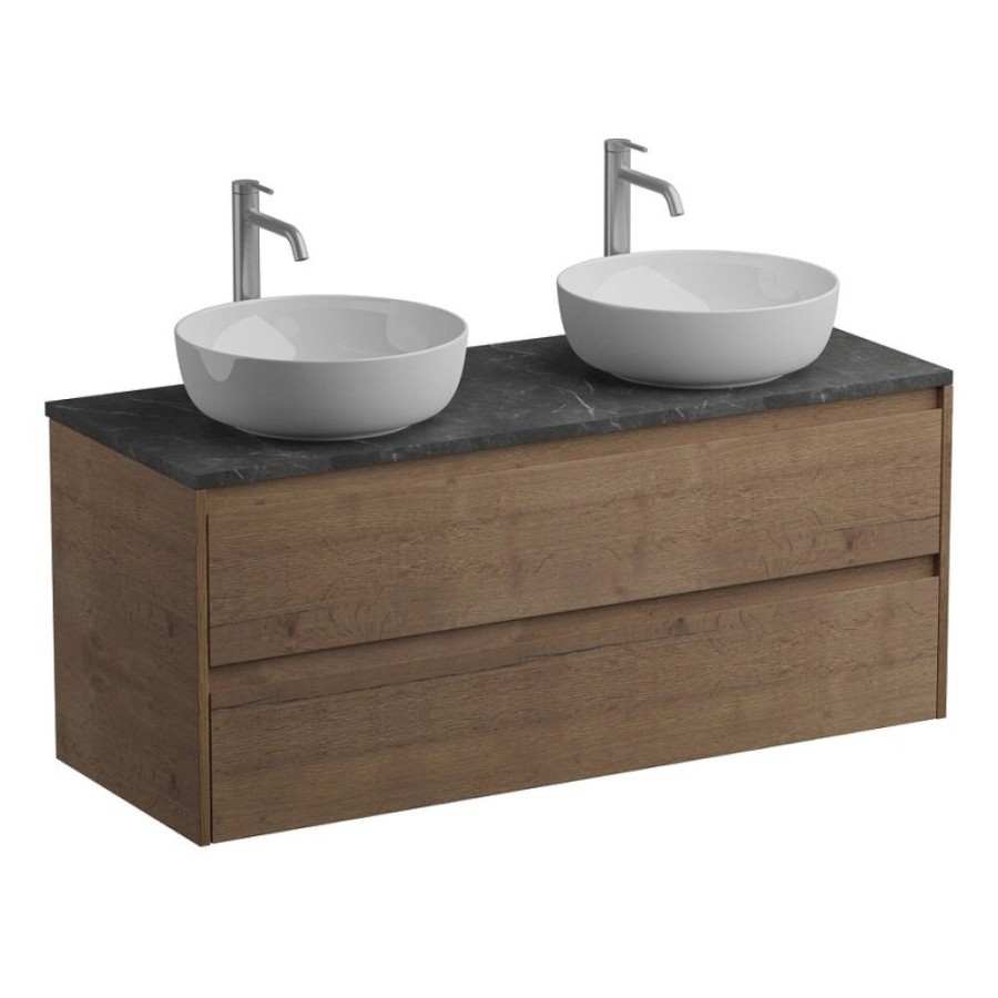 Тумба под раковину BelBagno Kraft-1200-2C-SO-2-RT, 120 см, подвесная, Rovere Tabacco
