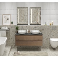 Тумба под раковину BelBagno Kraft-1200-2C-SO-2-RT, 120 см, подвесная, Rovere Tabacco