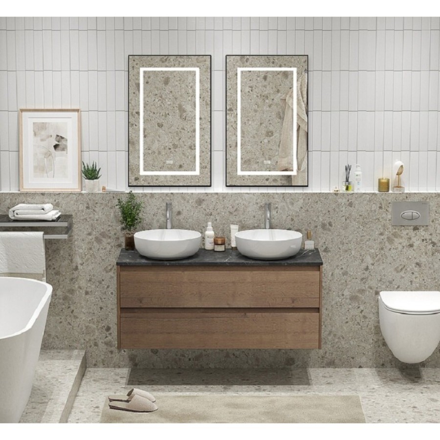 Тумба под раковину BelBagno Kraft-1200-2C-SO-2-RT, 120 см, подвесная, Rovere Tabacco
