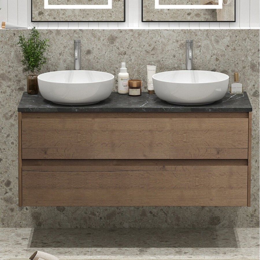 Тумба под раковину BelBagno Kraft-1200-2C-SO-2-RT, 120 см, подвесная, Rovere Tabacco