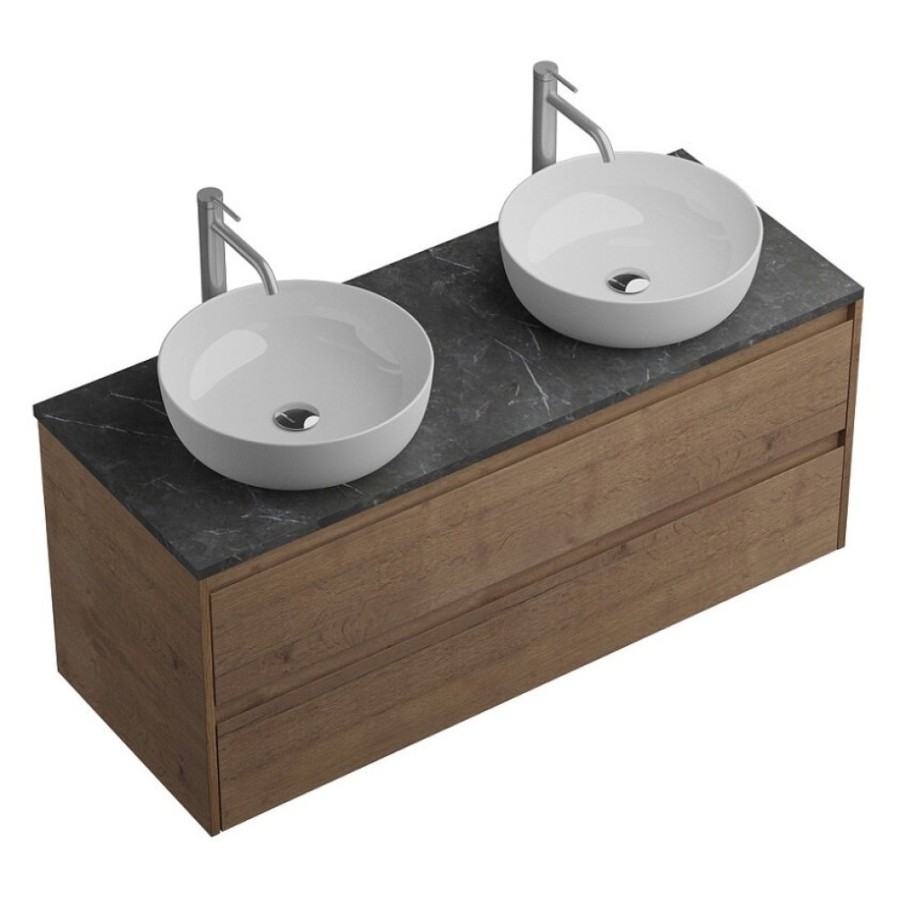 Тумба под раковину BelBagno Kraft-1200-2C-SO-2-RT, 120 см, подвесная, Rovere Tabacco