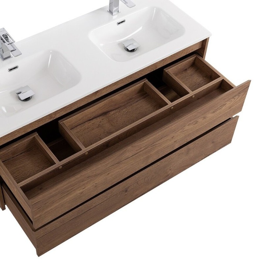 Тумба под раковину BelBagno Kraft-1200-2C-SO-2-RT, 120 см, подвесная, Rovere Tabacco