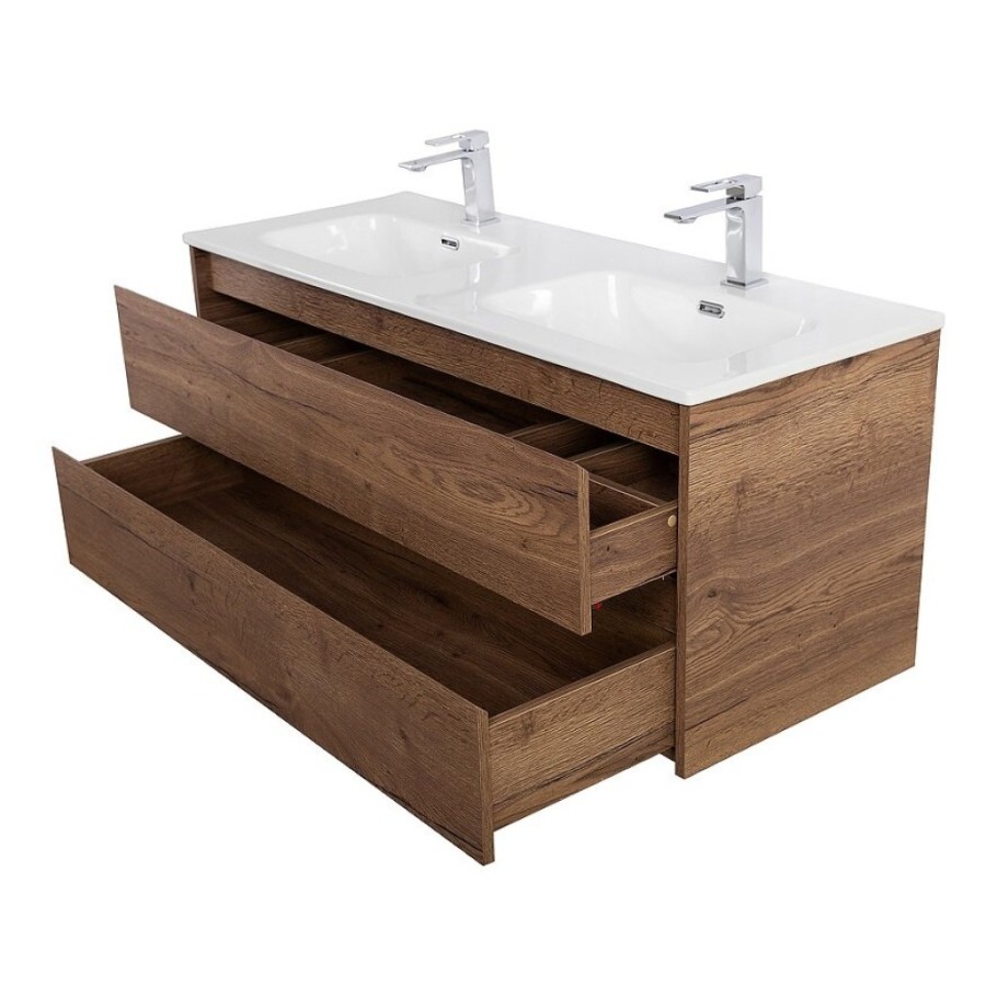 Тумба под раковину BelBagno Kraft-1200-2C-SO-2-RT, 120 см, подвесная, Rovere Tabacco
