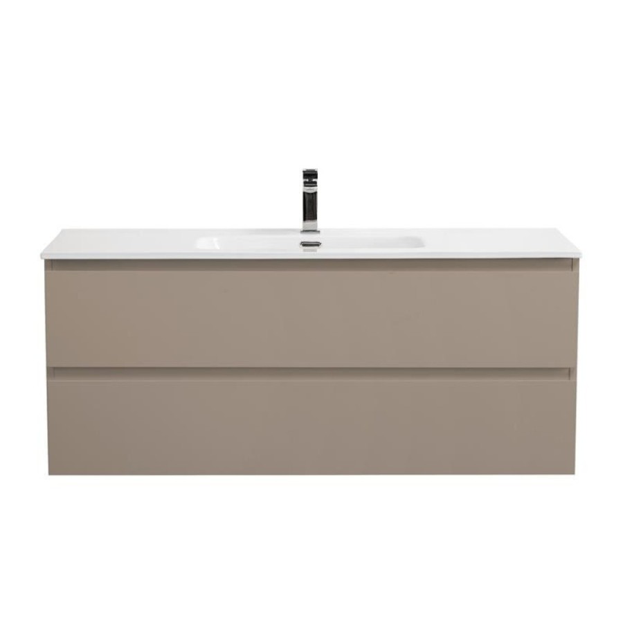 Тумба под раковину BelBagno KRAFT-1200-2C-SO-СO, 120 см, подвесная, цвет бежевый матовый