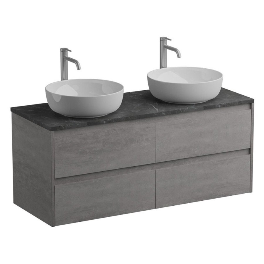 Тумба под раковину BelBagno Kraft-1200-4C-SO-2-CG, 120 см, подвесная, Cemento Grigio