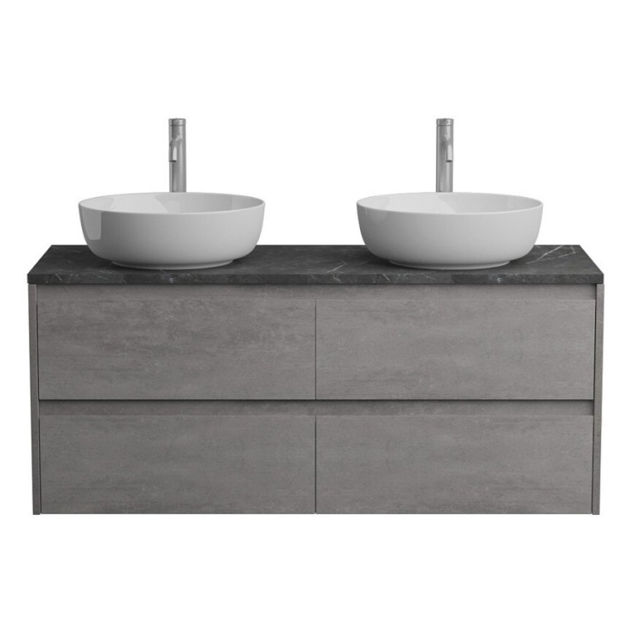 Тумба под раковину BelBagno Kraft-1200-4C-SO-2-CG, 120 см, подвесная, Cemento Grigio