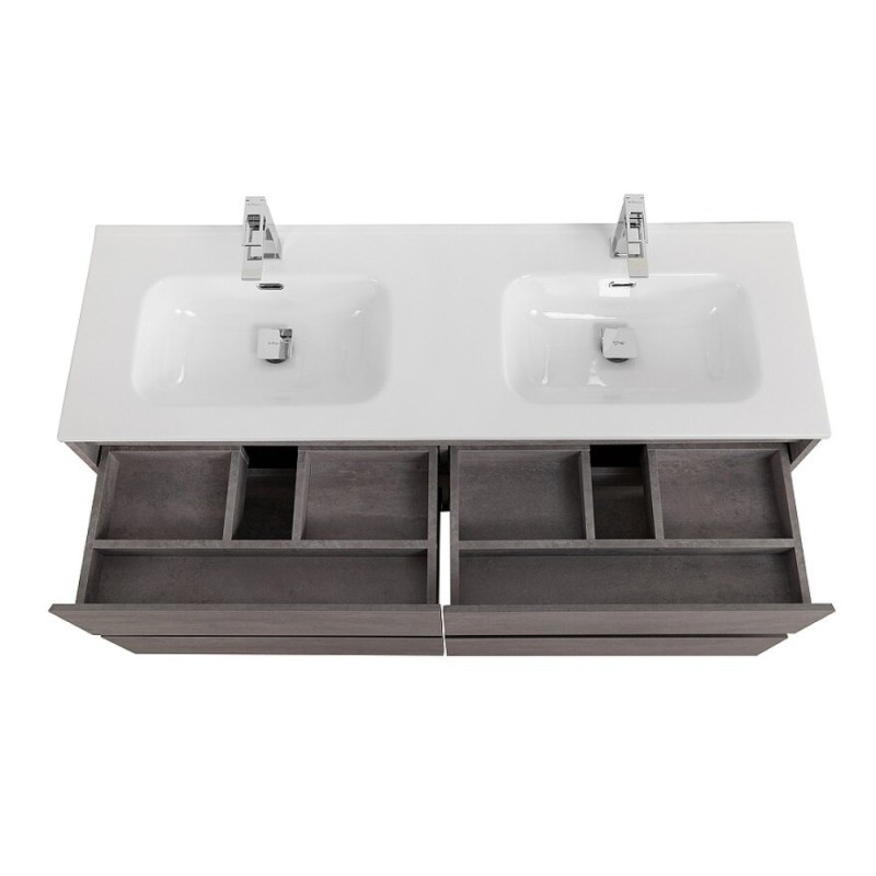 Тумба под раковину BelBagno Kraft-1200-4C-SO-2-CG, 120 см, подвесная, Cemento Grigio