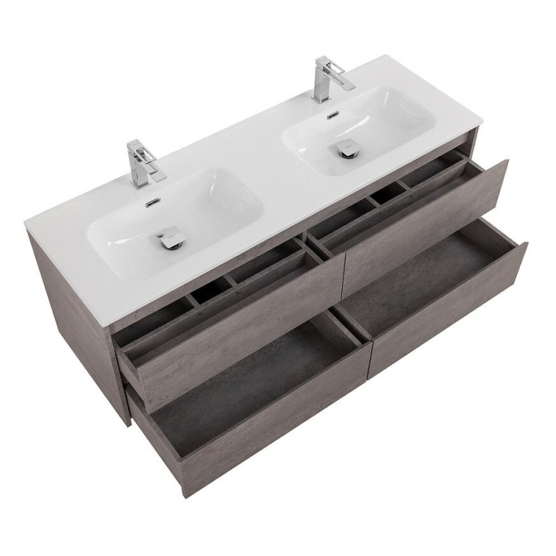 Тумба под раковину BelBagno Kraft-1200-4C-SO-2-CG, 120 см, подвесная, Cemento Grigio