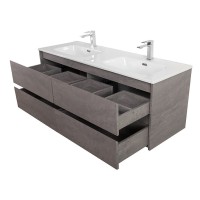 Тумба под раковину BelBagno Kraft-1200-4C-SO-2-CG, 120 см, подвесная, Cemento Grigio