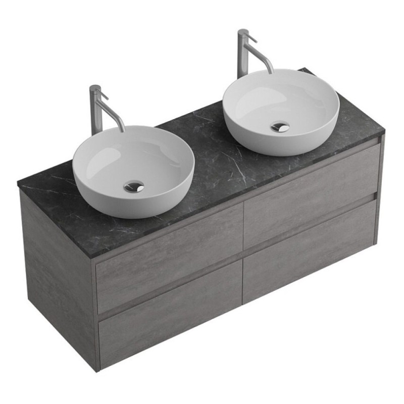 Тумба под раковину BelBagno Kraft-1200-4C-SO-2-CG, 120 см, подвесная, Cemento Grigio