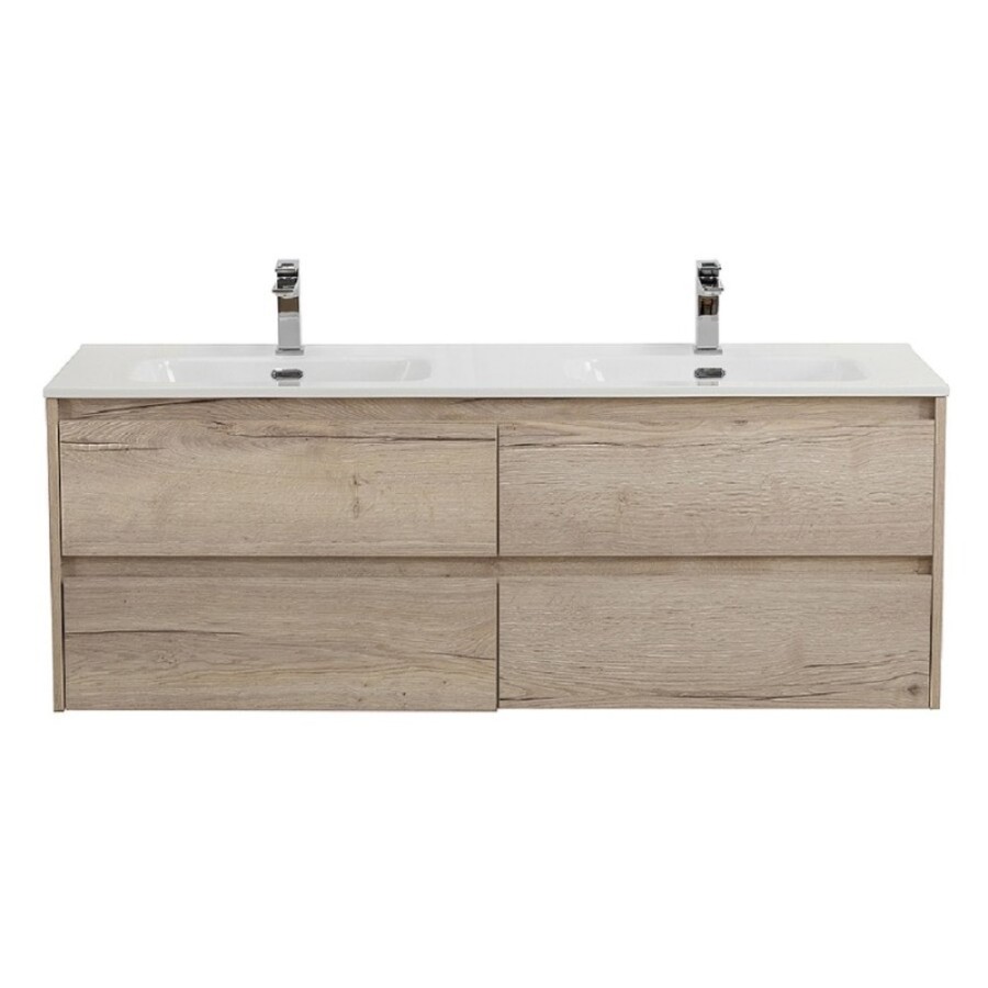 Тумба под раковину BelBagno Kraft-1200-4C-SO-2-RGB, 120 см, подвесная, Rovere Galifax Bianco