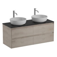 Тумба под раковину BelBagno Kraft-1200-4C-SO-2-RGB, 120 см, подвесная, Rovere Galifax Bianco