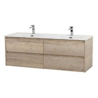 Тумба под раковину BelBagno Kraft-1200-4C-SO-2-RGB, 120 см, подвесная, Rovere Galifax Bianco