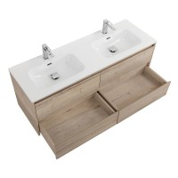 Тумба под раковину BelBagno Kraft-1200-4C-SO-2-RGB, 120 см, подвесная, Rovere Galifax Bianco