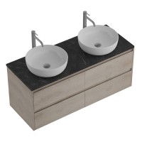 Тумба под раковину BelBagno Kraft-1200-4C-SO-2-RGB, 120 см, подвесная, Rovere Galifax Bianco