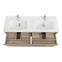 Тумба под раковину BelBagno Kraft-1200-4C-SO-2-RGB, 120 см, подвесная, Rovere Galifax Bianco