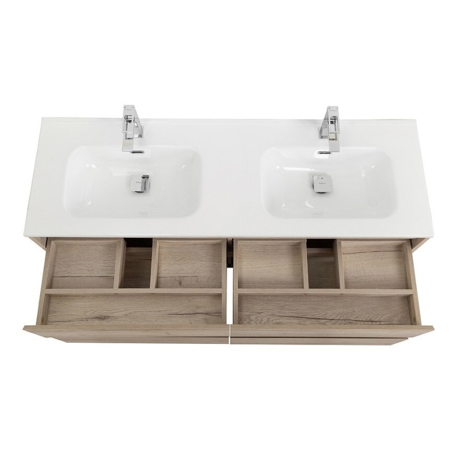 Тумба под раковину BelBagno Kraft-1200-4C-SO-2-RGB, 120 см, подвесная, Rovere Galifax Bianco