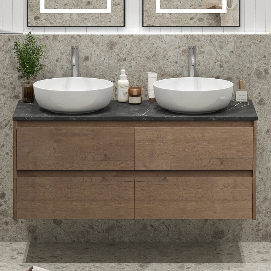 Тумба под раковину BelBagno Kraft-1200-4C-SO-2-RT, 120 см, подвесная, Rovere Tabacco
