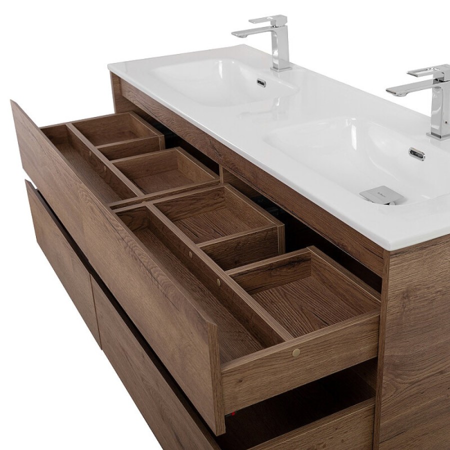 Тумба под раковину BelBagno Kraft-1200-4C-SO-2-RT, 120 см, подвесная, Rovere Tabacco
