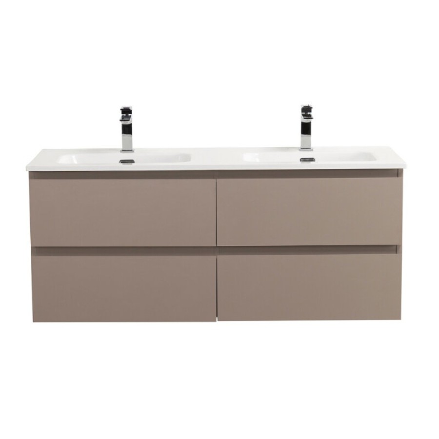 Тумба под раковину BelBagno KRAFT-1200-4C-SO-СO, 120 см, подвесная, цвет бежевый матовый