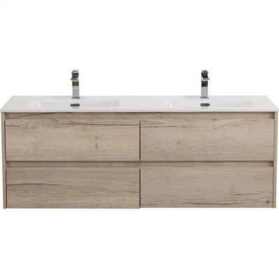 Тумба под раковину BelBagno KRAFT-1400-4C-SO-2-RGB, 140 см, подвесная, цвет Rovere Galifax Bianco