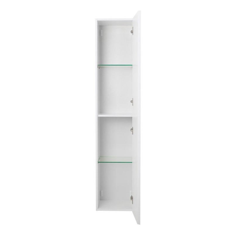 Шкаф-пенал BelBagno KRAFT-1600-1A-SC-BO, 33 см, подвесной, цвет Bianco Opaco