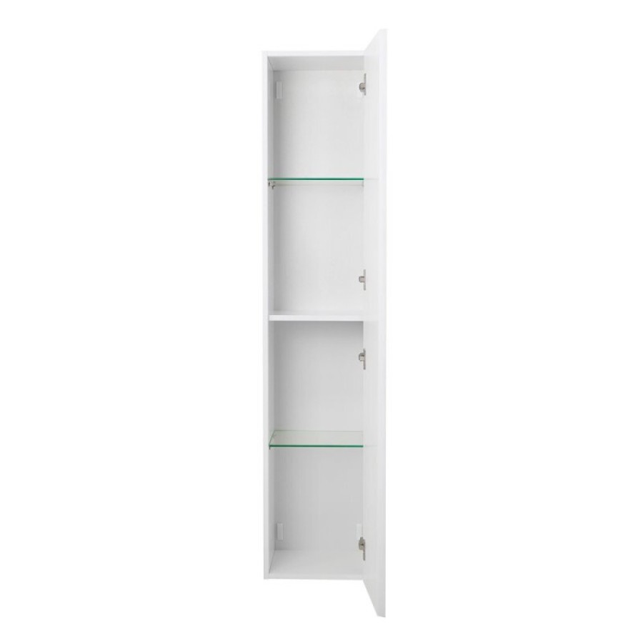 Шкаф-пенал BelBagno KRAFT-1600-1A-SC-BO, 33 см, подвесной, цвет Bianco Opaco