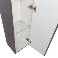 Шкаф-пенал BelBagno KRAFT-1600-1A-SC-GSO, 33 см, подвесной, цвет темно-серый матовый