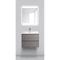 Тумба под раковину BelBagno KRAFT 39-500/390-2C-SO-PG 50 cм подвесная с 2 ящиками, Pietra Grigio