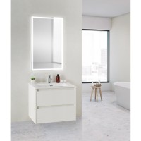 Тумба под раковину BelBagno KRAFT 39-600/390-2C-SO-BO 60 cм подвесная с 2 ящиками, Bianco Opaco
