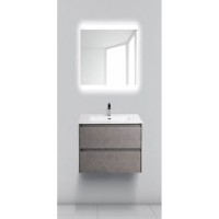 Тумба под раковину BelBagno KRAFT 39-600/390-2C-SO-PG 60 cм подвесная с 2 ящиками, Pietra Grigio