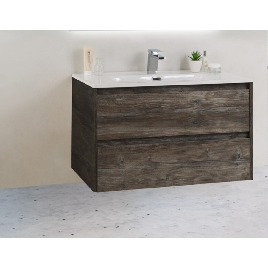 Тумба под раковину BelBagno KRAFT 39-700/390-2C-SO-PP 70 cм подвесная с 2 ящиками, Pino Pasadena