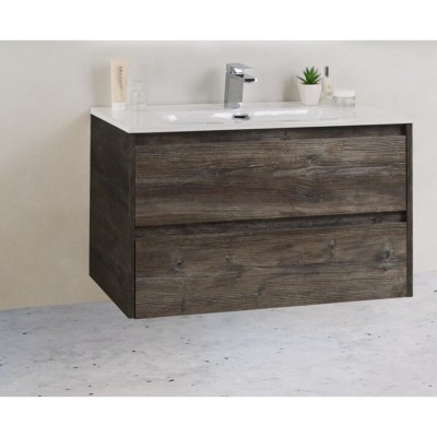 Тумба под раковину BelBagno KRAFT 39-800/390-2C-SO-PP 80 cм подвесная с 2 ящиками, Pino Pasadena