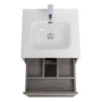 Тумба под раковину BelBagno Kraft-500-2C-SO-CG, 50 см, подвесная, Cemento Grigio