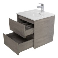 Тумба под раковину BelBagno Kraft-500-2C-SO-CG, 50 см, подвесная, Cemento Grigio