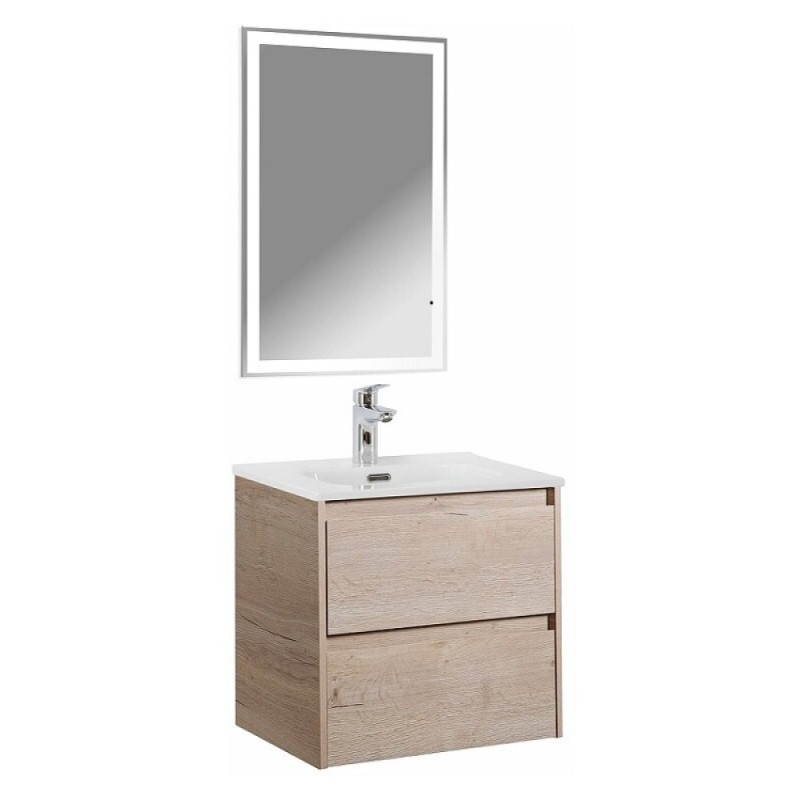 Тумба под раковину BelBagno Kraft-500-2C-SO-RGB, 50 см, подвесная, Rovere Galifax Bianco