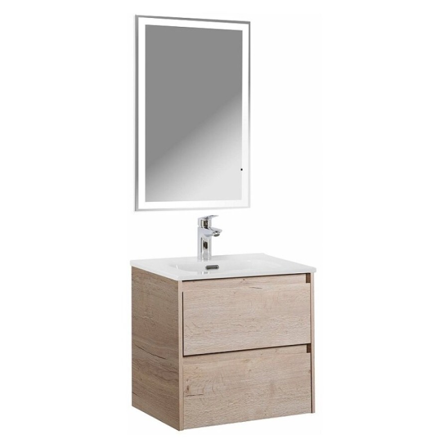 Тумба под раковину BelBagno Kraft-500-2C-SO-RGB, 50 см, подвесная, Rovere Galifax Bianco
