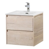 Тумба под раковину BelBagno Kraft-500-2C-SO-RGB, 50 см, подвесная, Rovere Galifax Bianco
