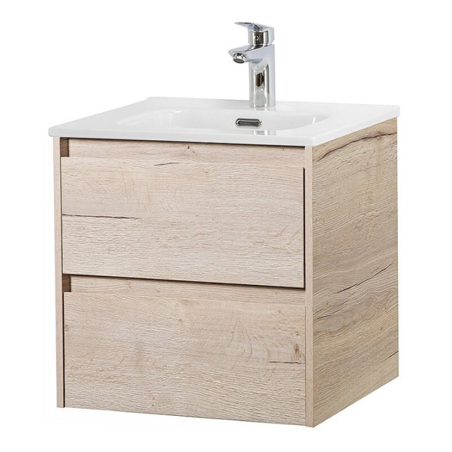 Тумба под раковину BelBagno Kraft-500-2C-SO-RGB, 50 см, подвесная, Rovere Galifax Bianco