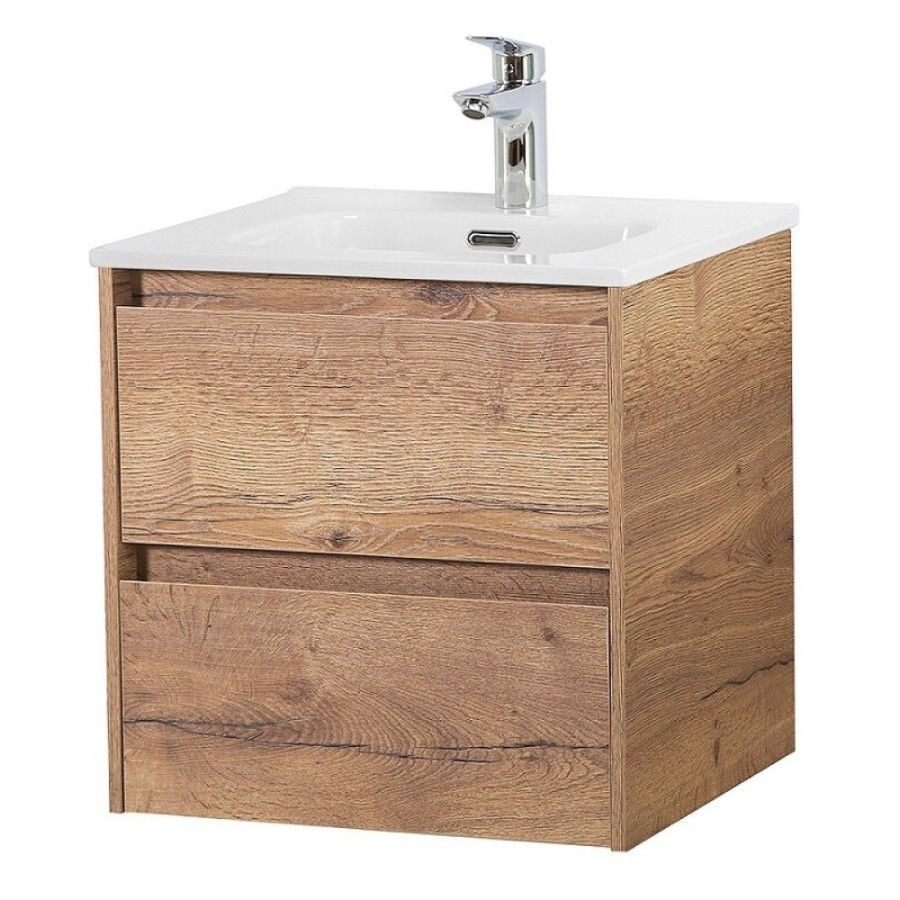 Тумба под раковину BelBagno Kraft-500-2C-SO-RT, 50 см, подвесная, Rovere Tabacco