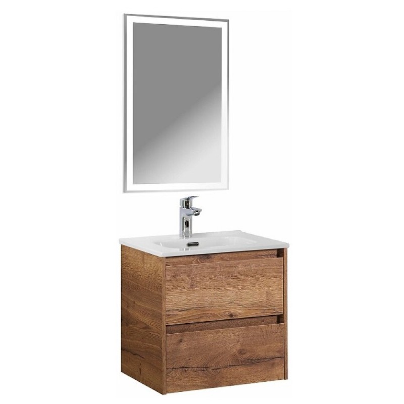 Тумба под раковину BelBagno Kraft-500-2C-SO-RT, 50 см, подвесная, Rovere Tabacco