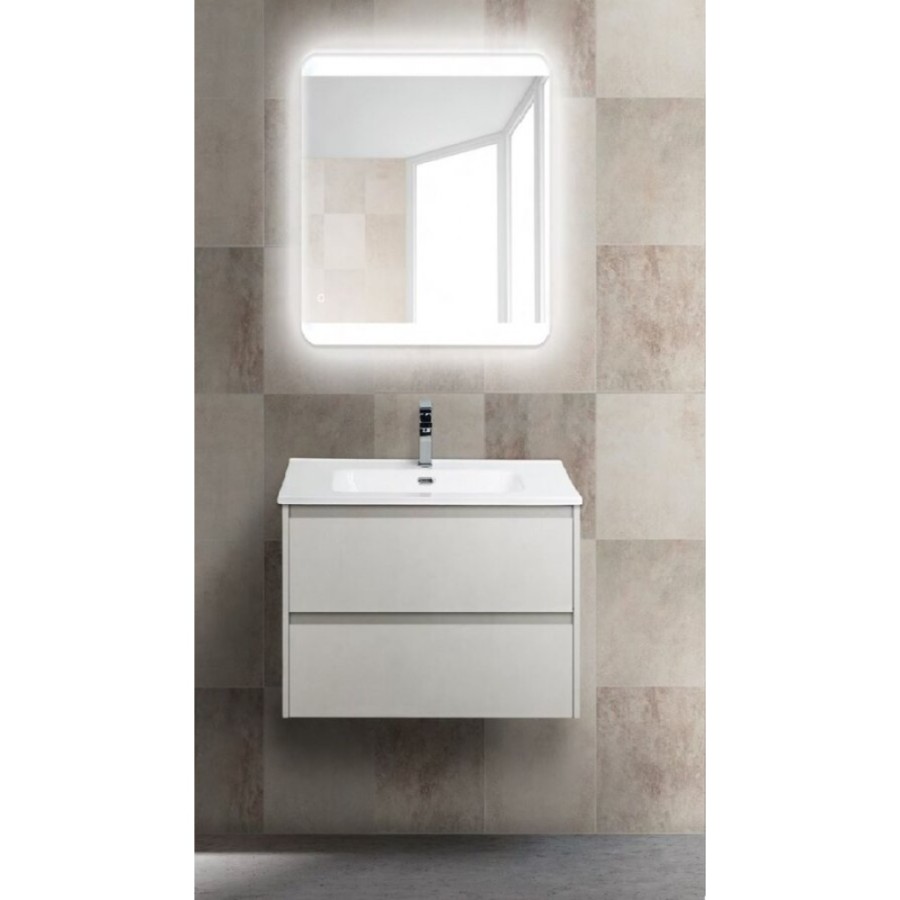 Тумба под раковину BelBagno Kraft KRAFT-600-2C-SO-BO, подвесная, белая матовая